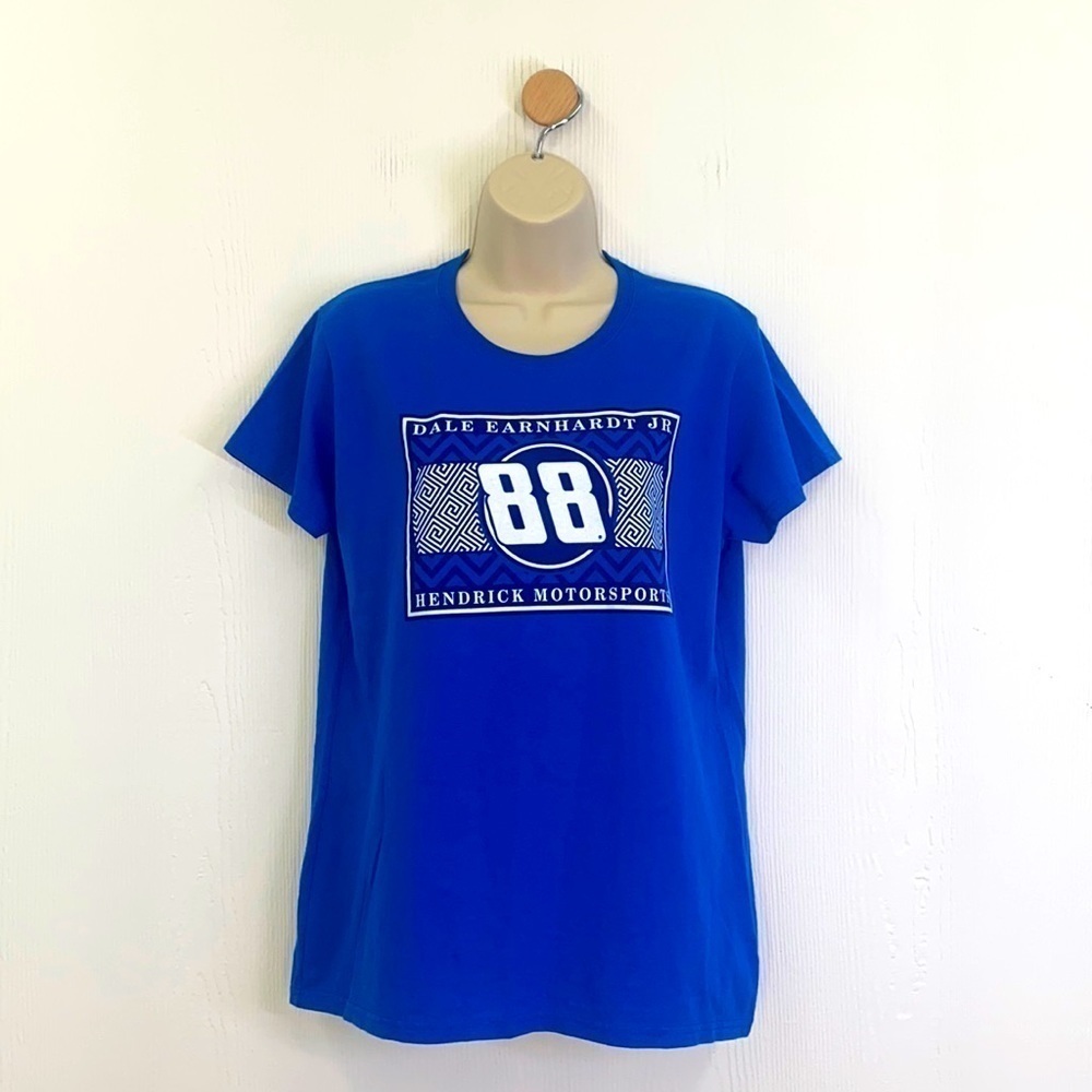 NASCAR - Vintage Blue Dale Earnhardt JR Hendricks Motorsports T Shirt Size L